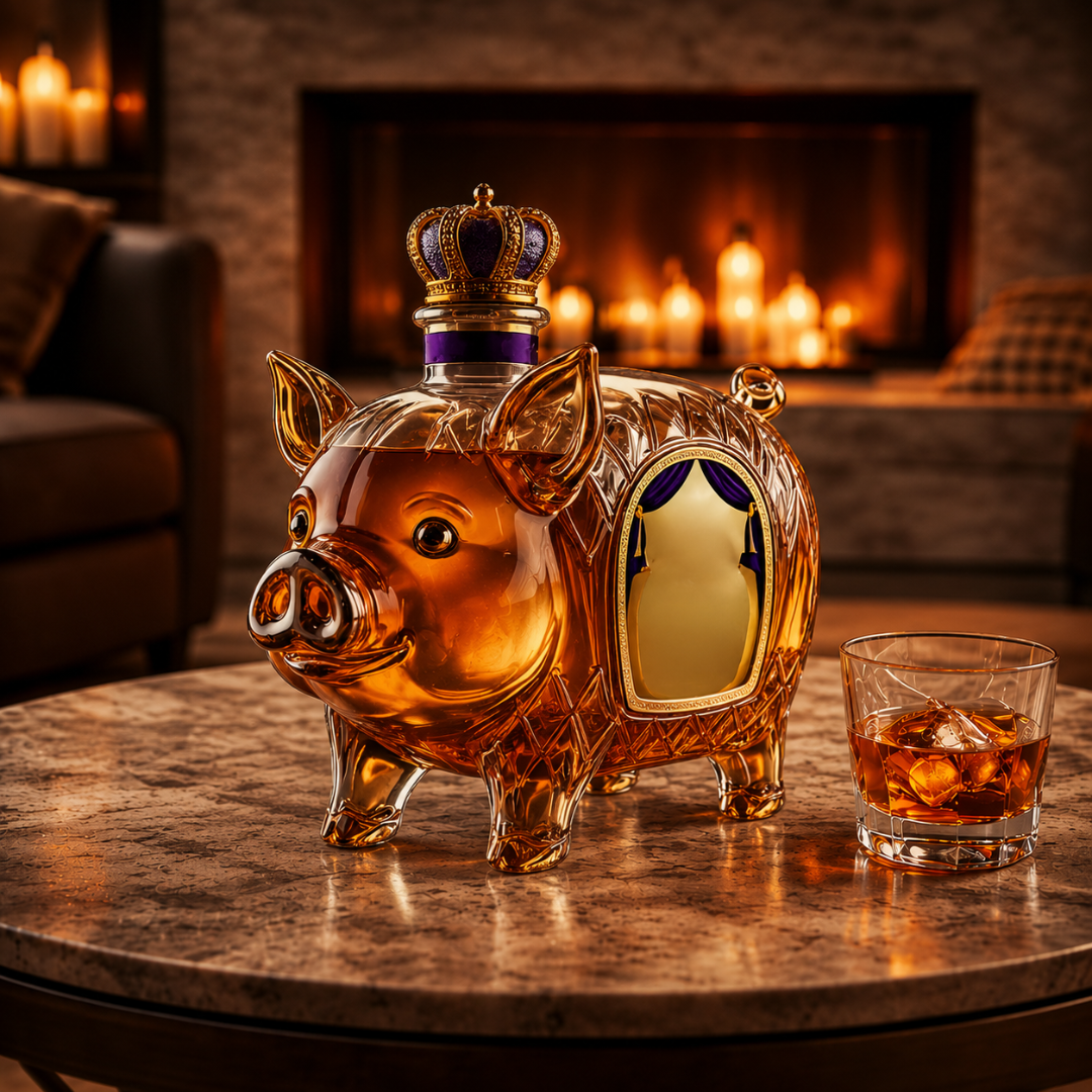 Garrafa de Whisky - Edição Porco
