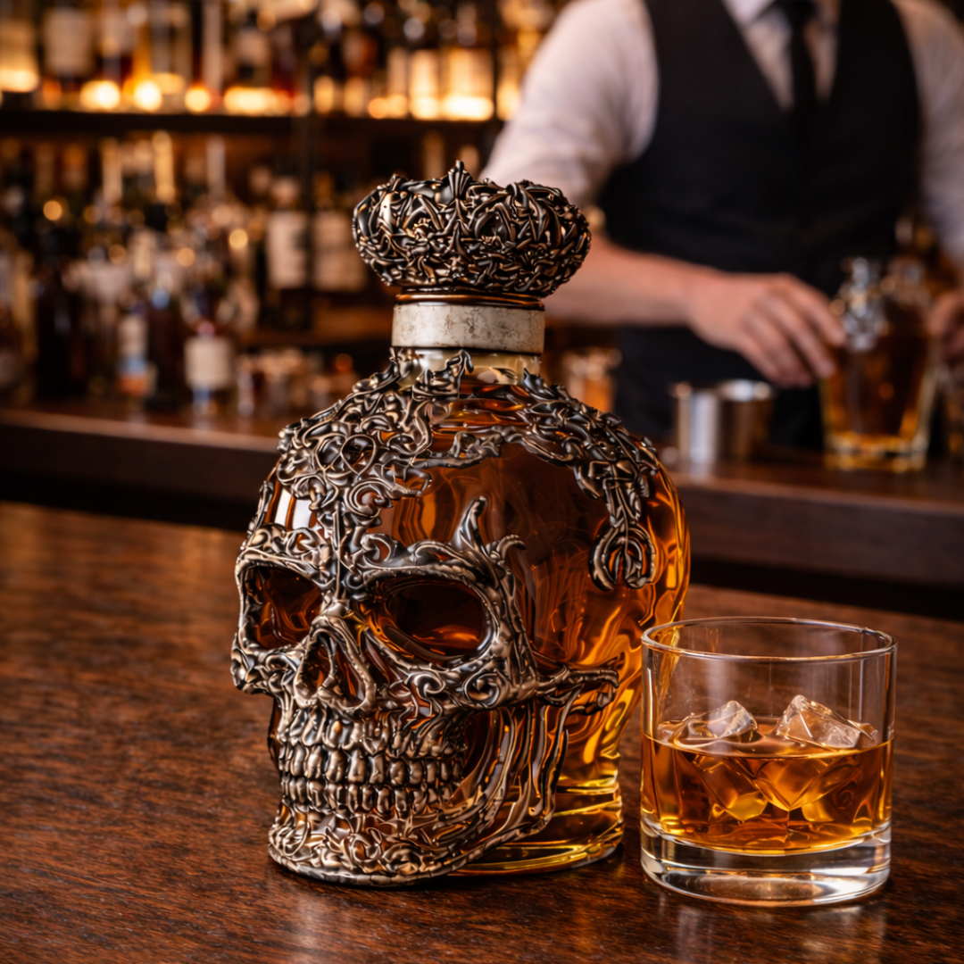 Garrafa de Whisky - Edição Crânios