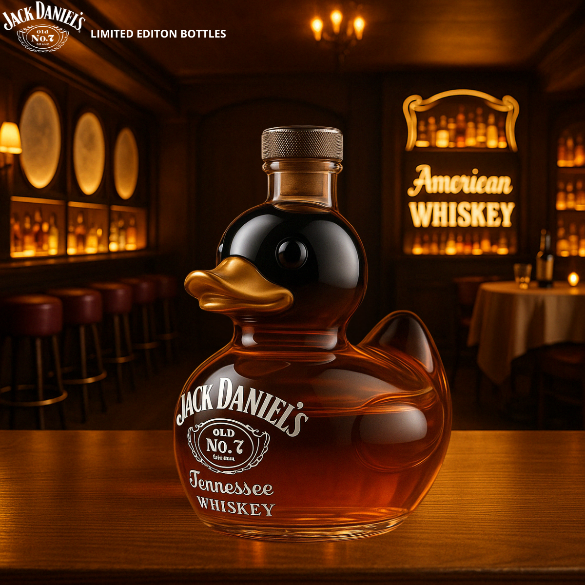 Garrafão de Whiskey em Forma de Pato