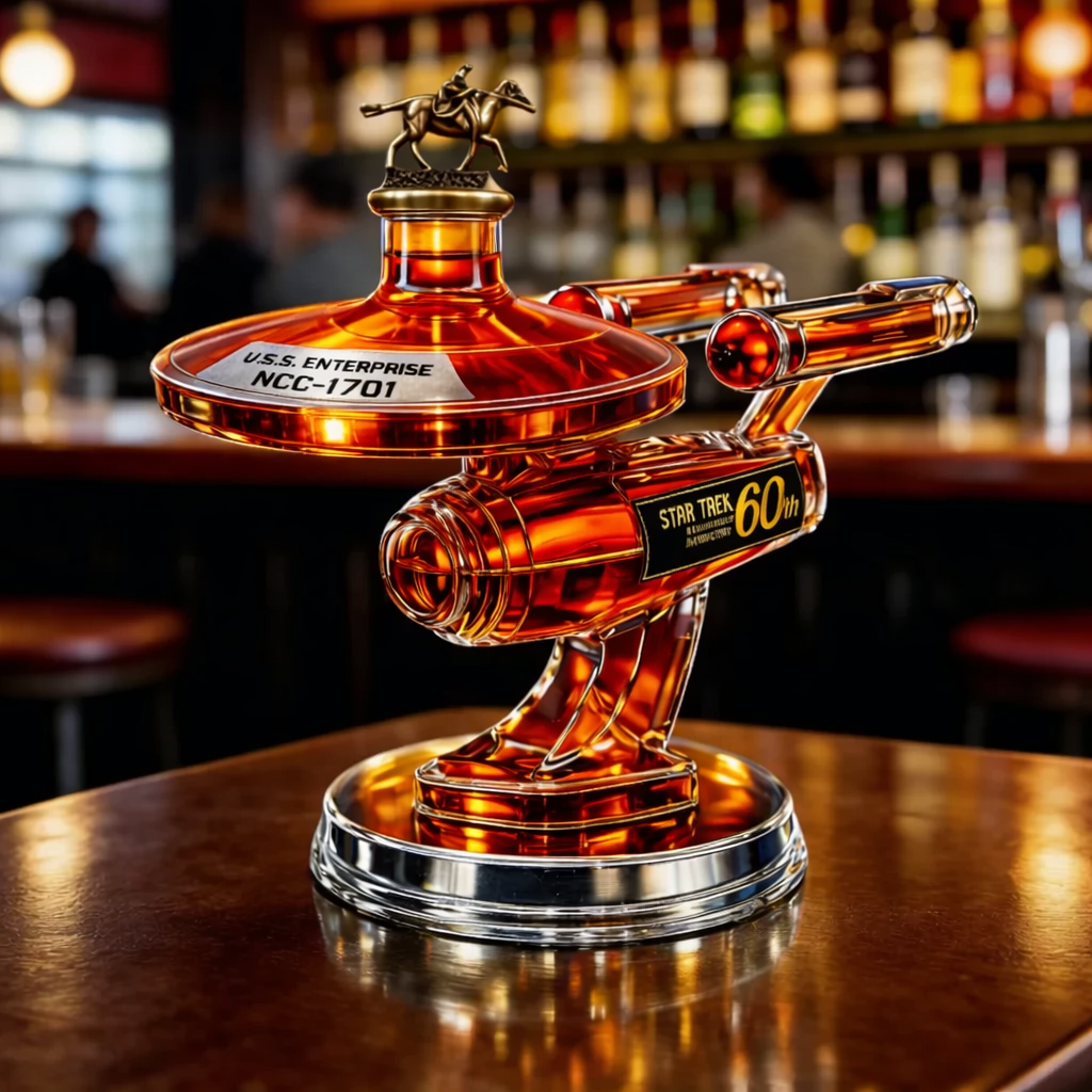 60º Aniversário do USS Enterprise - Decantador de Whisky