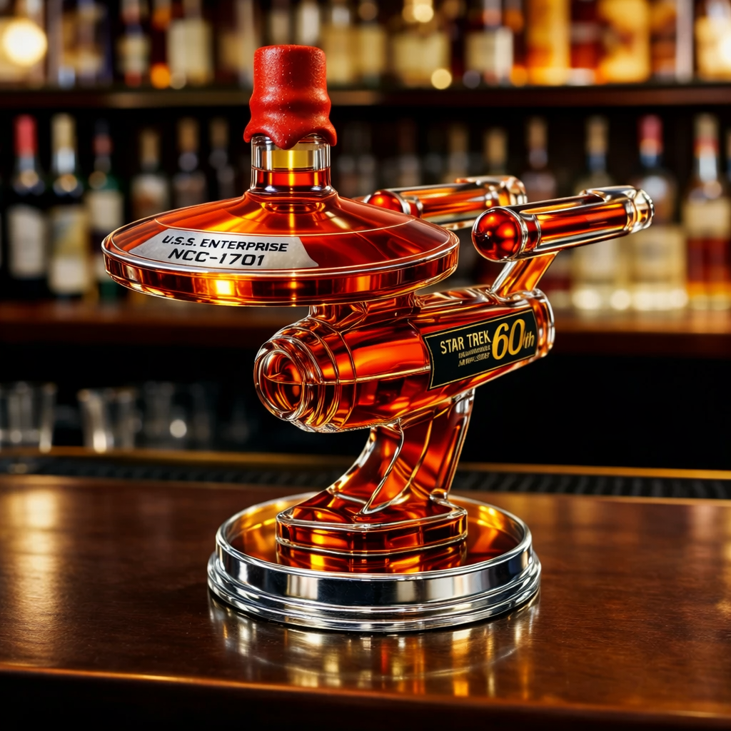 60º Aniversário do USS Enterprise - Decantador de Whisky