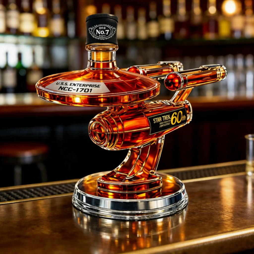 60º Aniversário do USS Enterprise - Decantador de Whisky