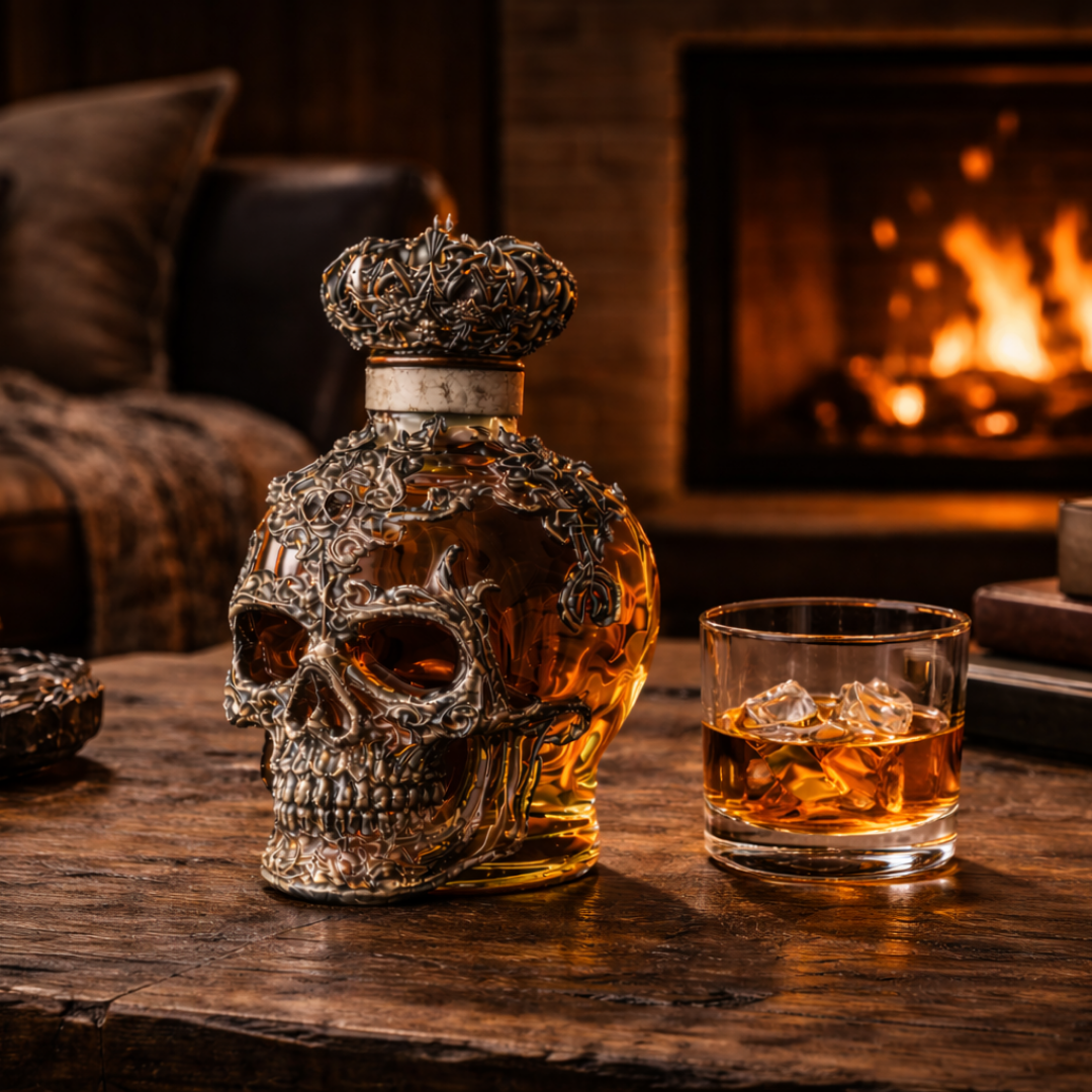 Garrafa de Whisky - Edição Crânios
