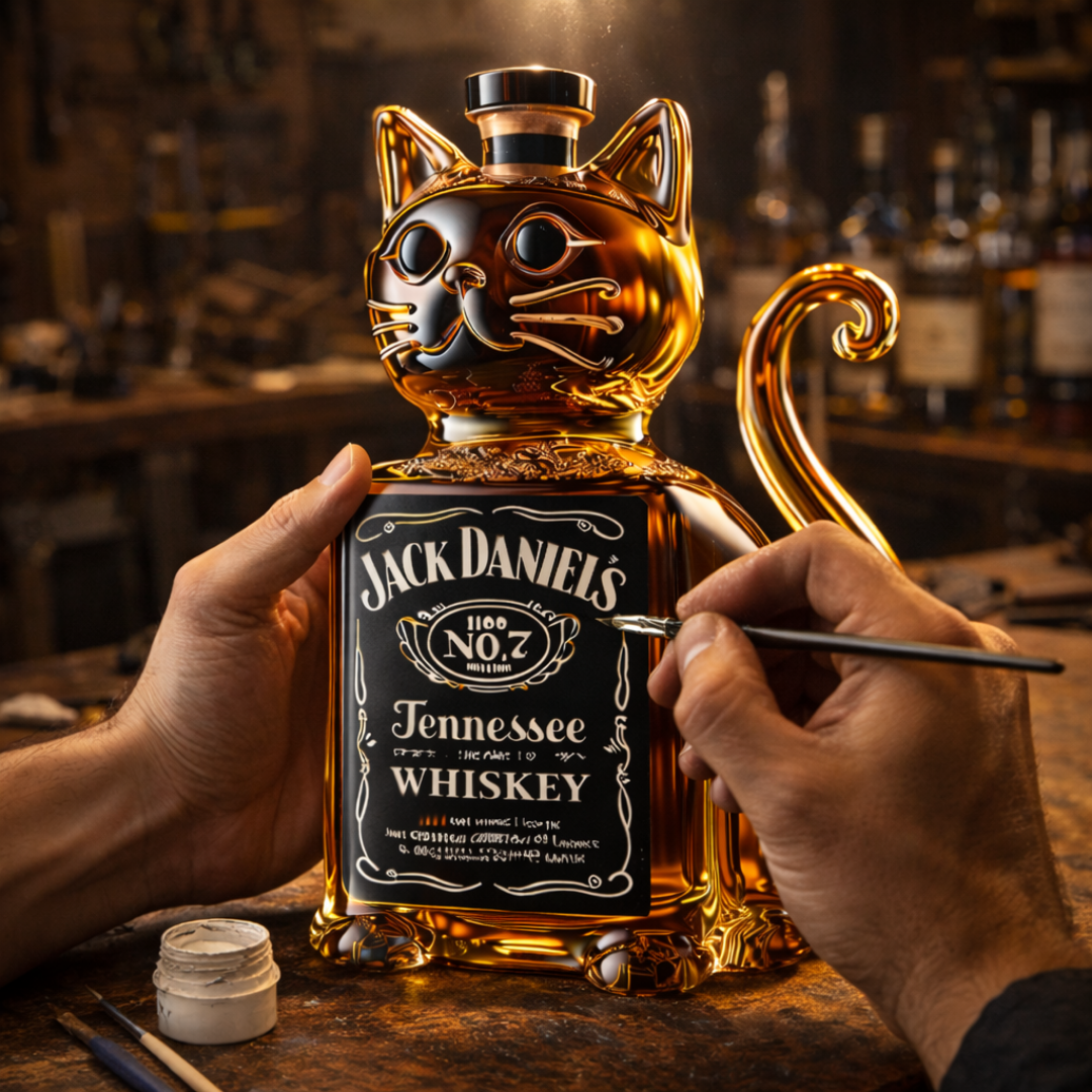 Garrafa de Whisky - Edição Gato