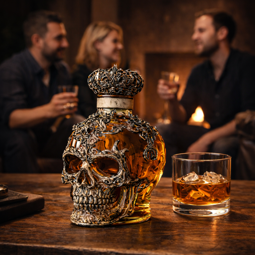 Garrafa de Whisky - Edição Crânios