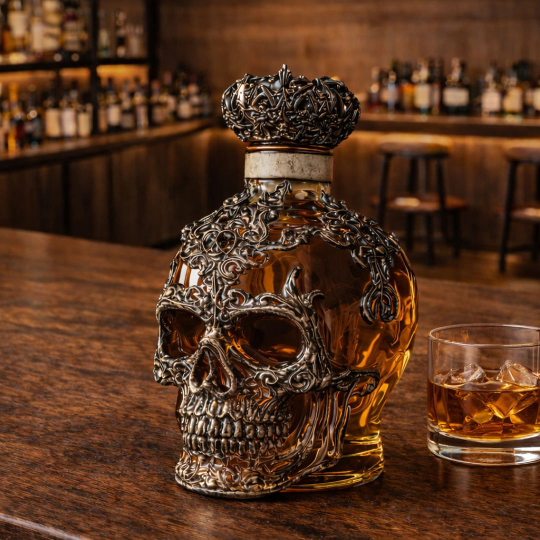 Garrafa de Whisky - Edição Crânios