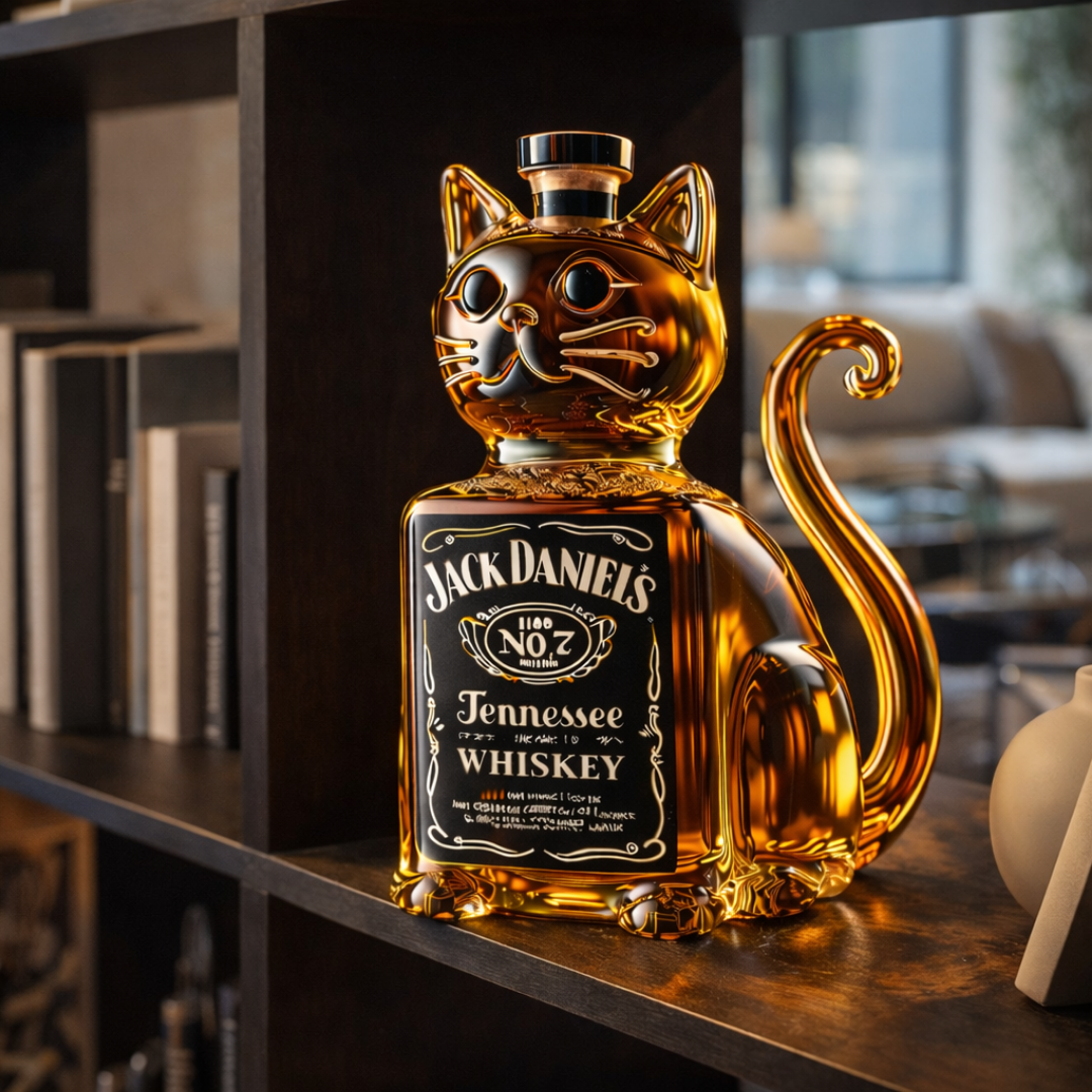 Garrafa de Whisky - Edição Gato