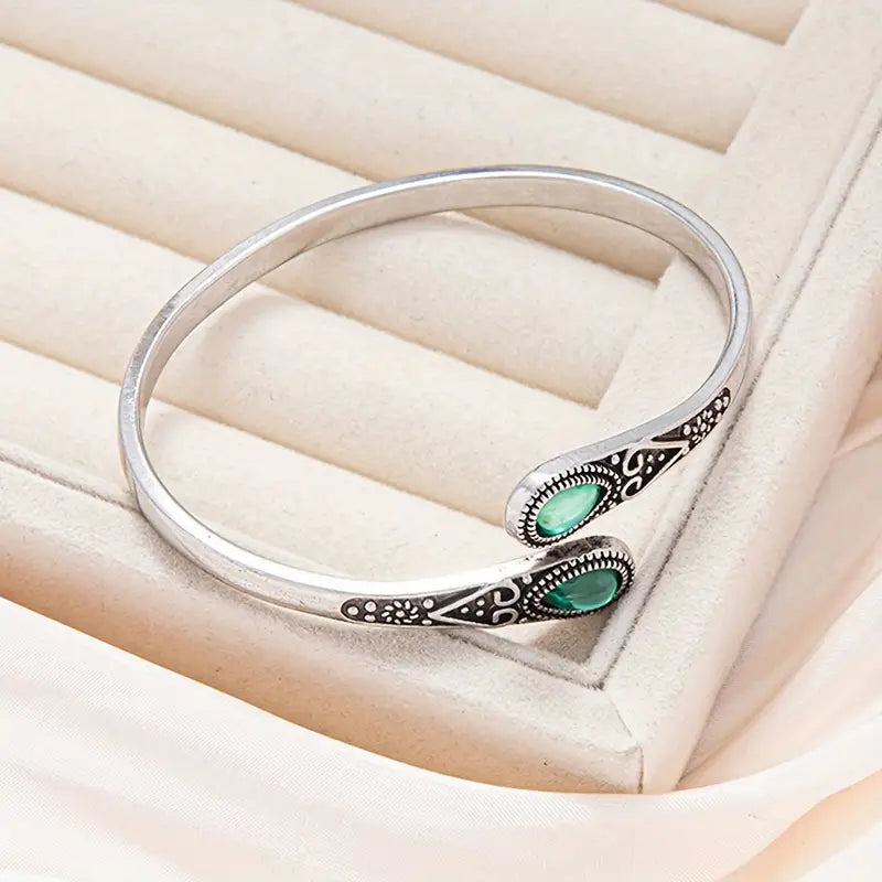 Pulseira Esmeralda Devereux | Ouro Branco
