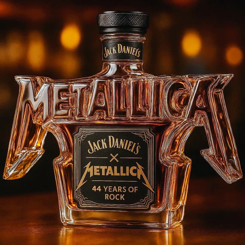 Garrafa de Whiskey - Edição Rock Metallica