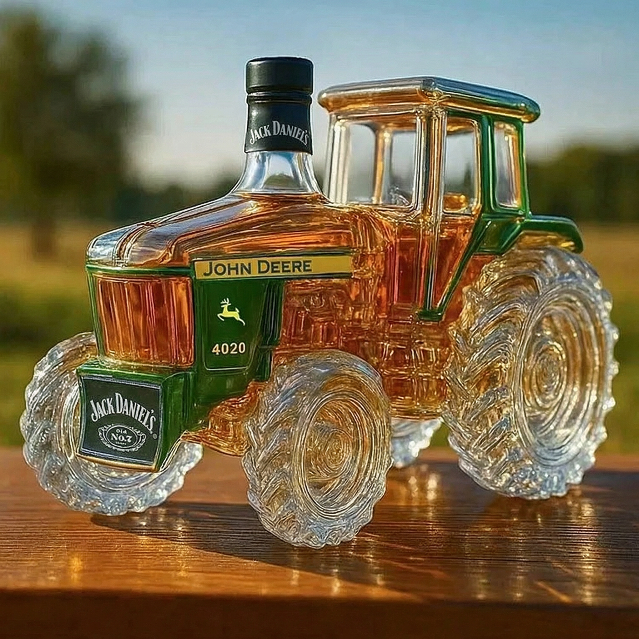4020 Garrafa de Whisky em Vidro