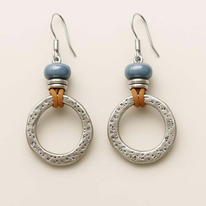 Brincos vintage em prata ao estilo Boho