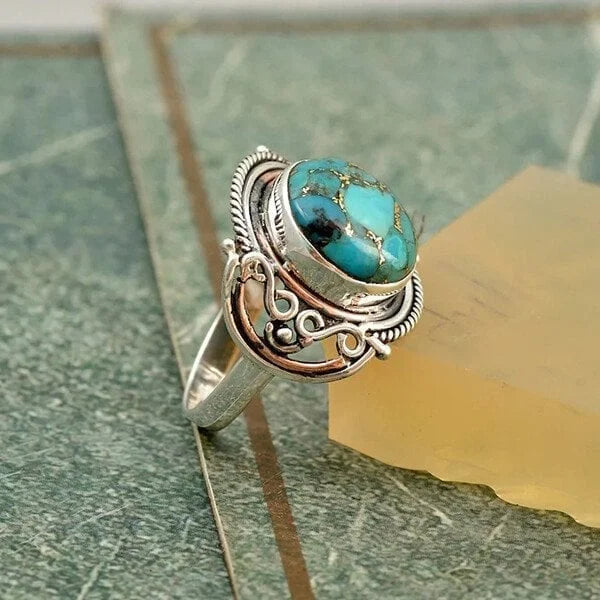 Anel Boho Turquesa