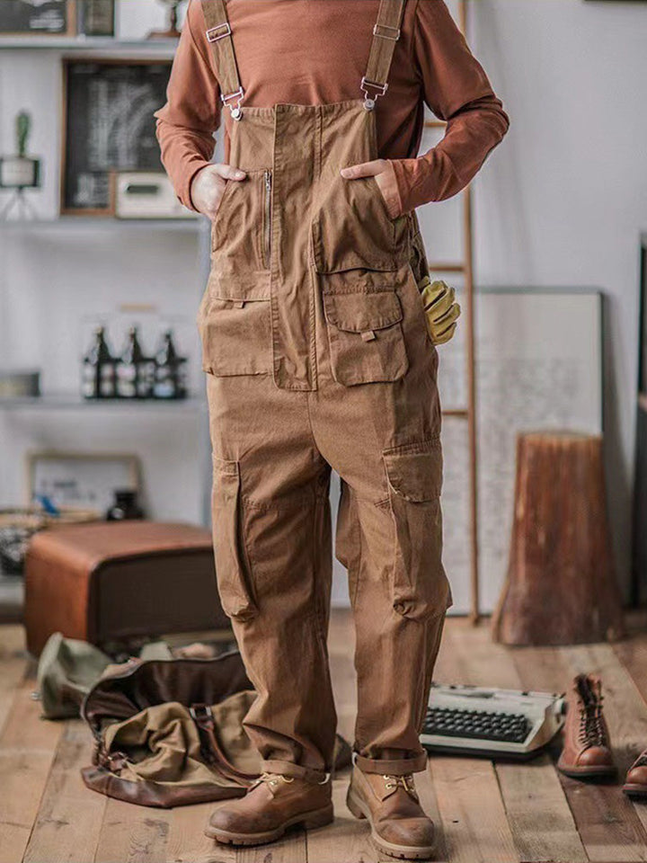 Pantalón de tirantes verde clásico