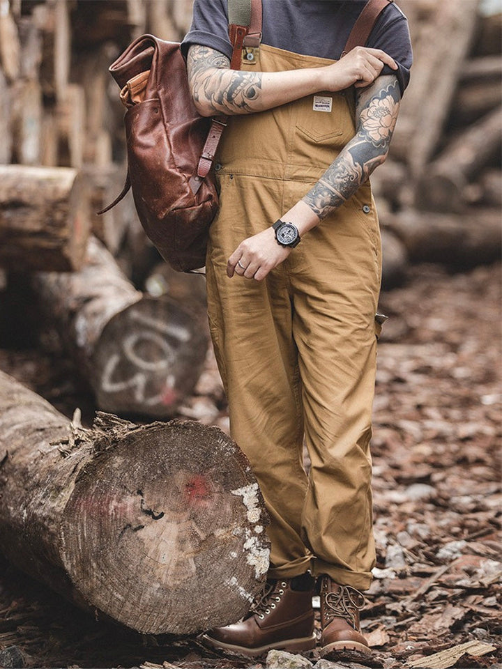 Pantalón de tirantes vintage atemporal
