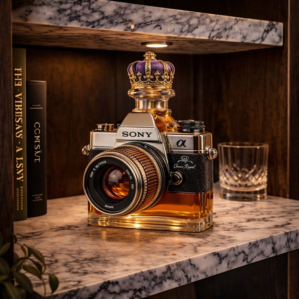 Garrafa de Whisky - Edição Câmera