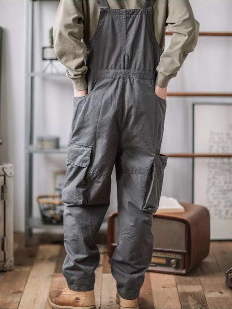 Pantalón de tirantes verde clásico