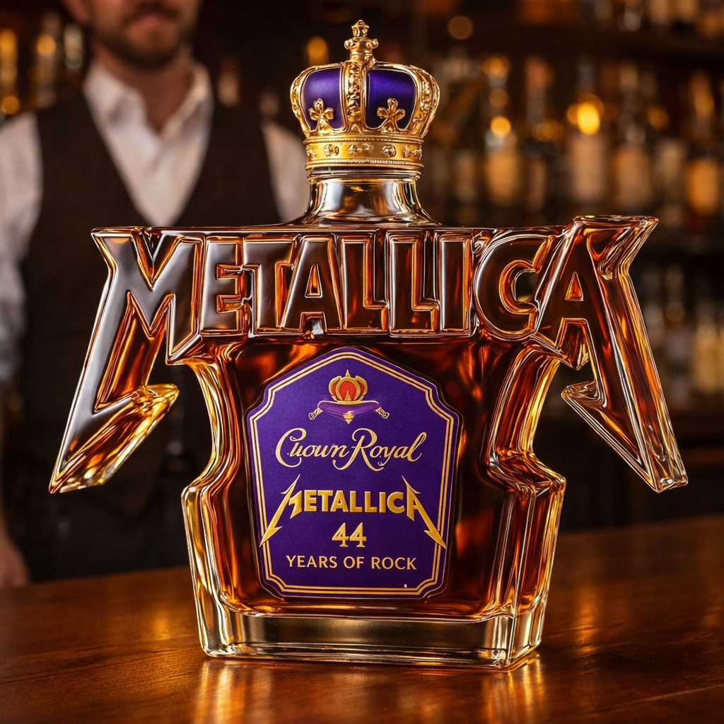 Garrafa de Whiskey - Edição Rock Metallica