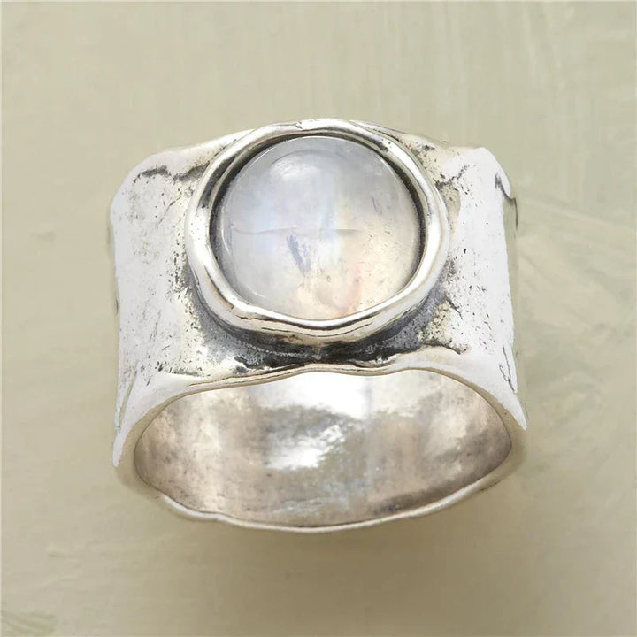 Anel de Pedra da Lua ao Estilo Boho