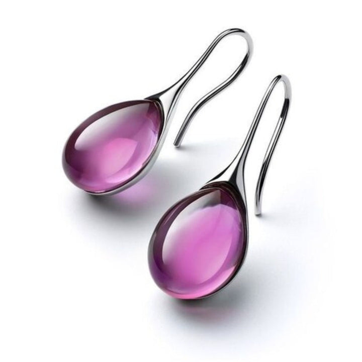 Brincos em Cristal de Ouro e Prata