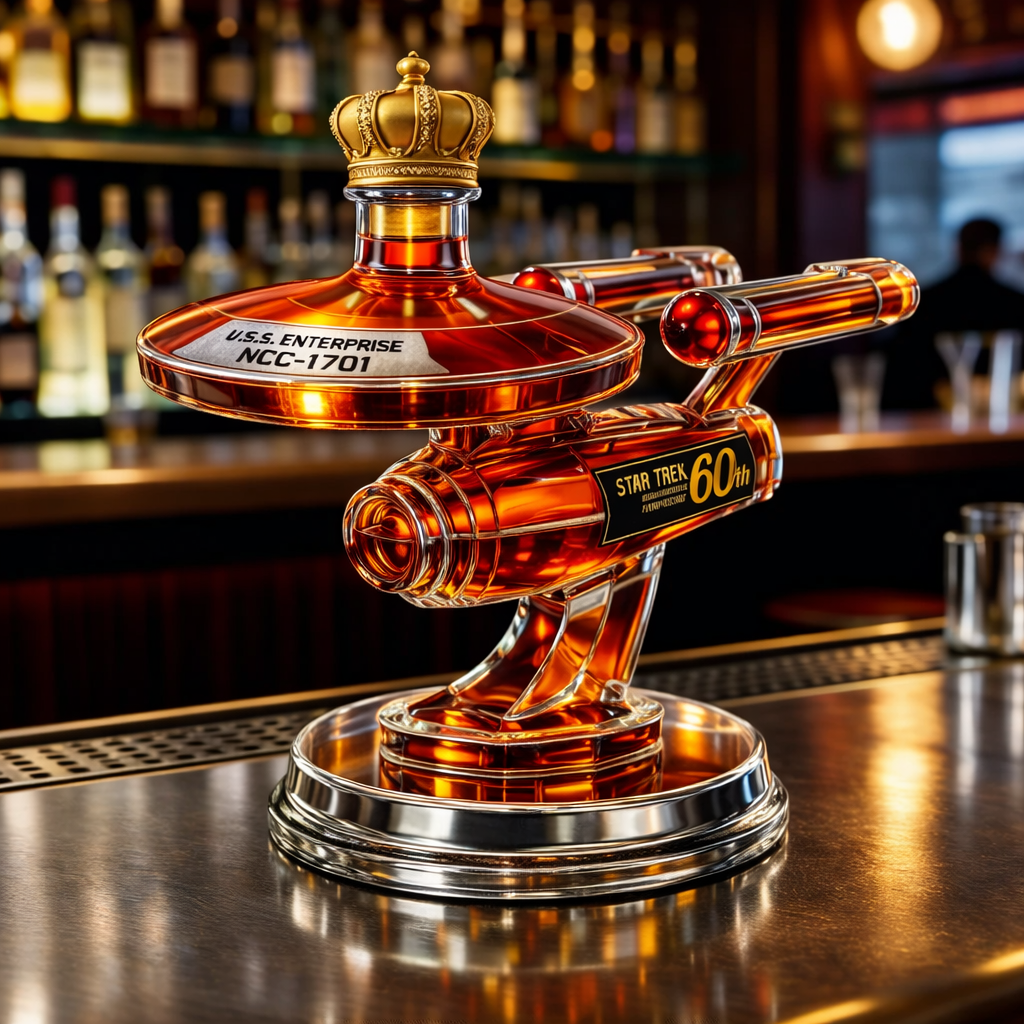 60º Aniversário do USS Enterprise - Decantador de Whisky