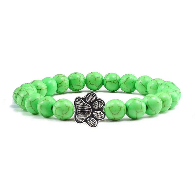 Bracelete com patas decoradas com pérolas