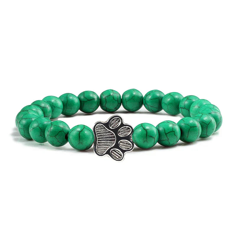 Bracelete com patas decoradas com pérolas
