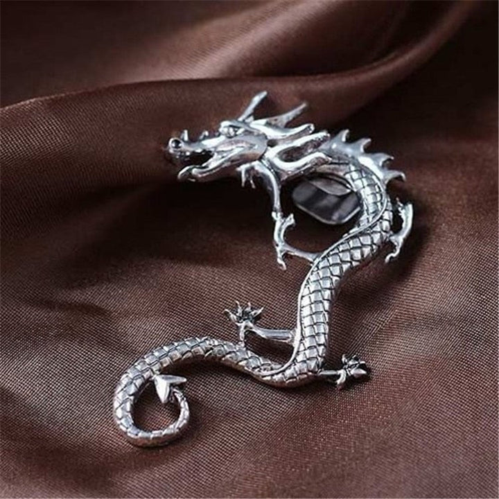 Brincos de Prata Dragão