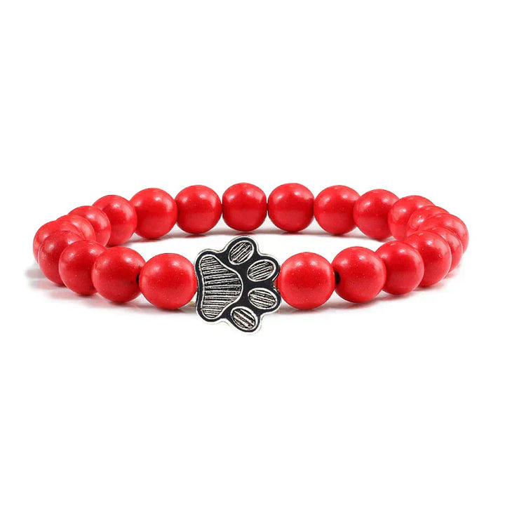 Bracelete com patas decoradas com pérolas