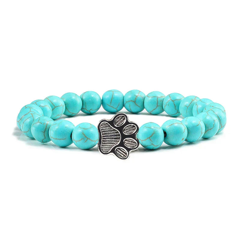 Bracelete com patas decoradas com pérolas