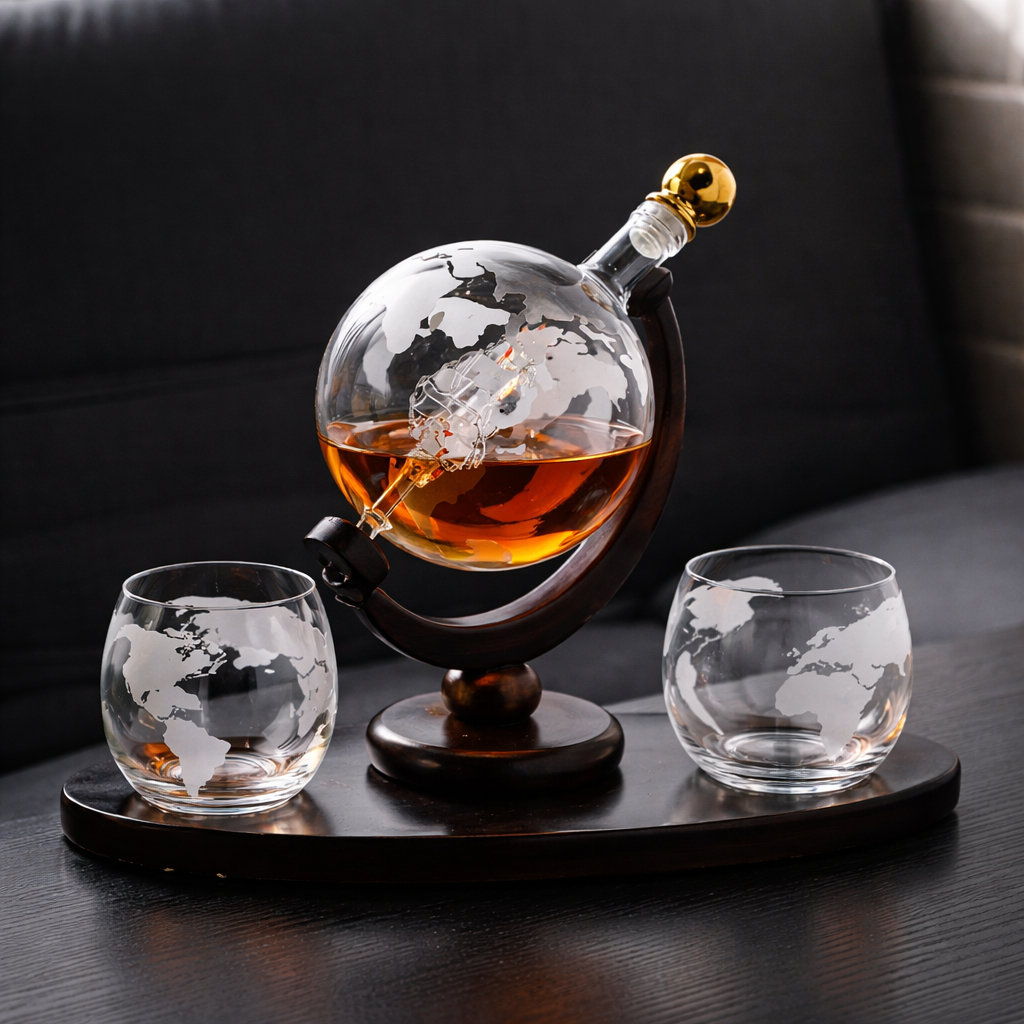 Garrafa de Whisky - Edição Mapa do Mundo