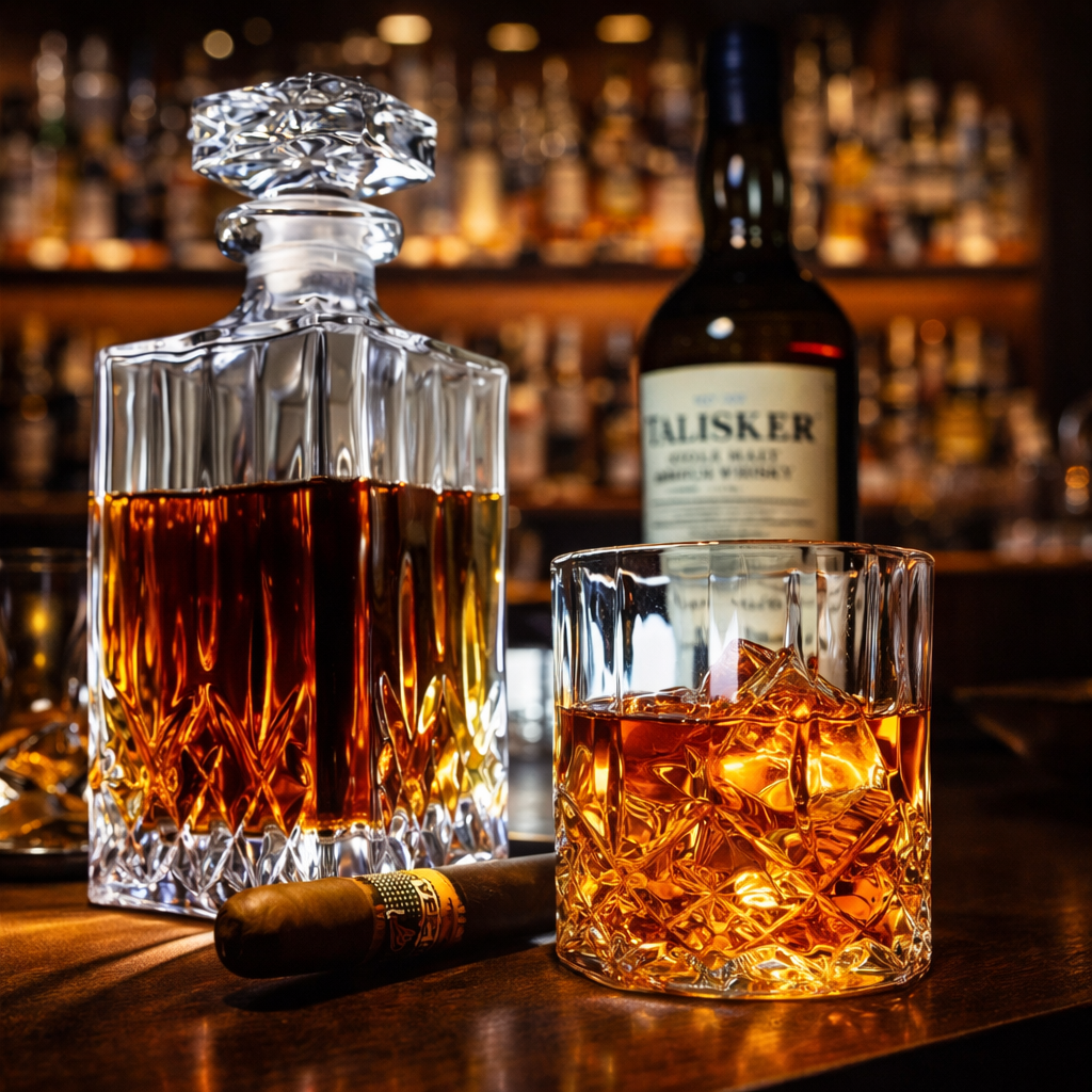 Garrafa de Whisky - Conjunto com Garrafa e Copo