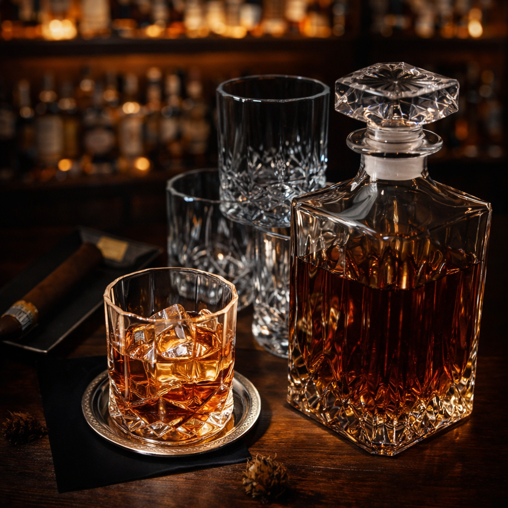 Garrafa de Whisky - Conjunto com Garrafa e Copo
