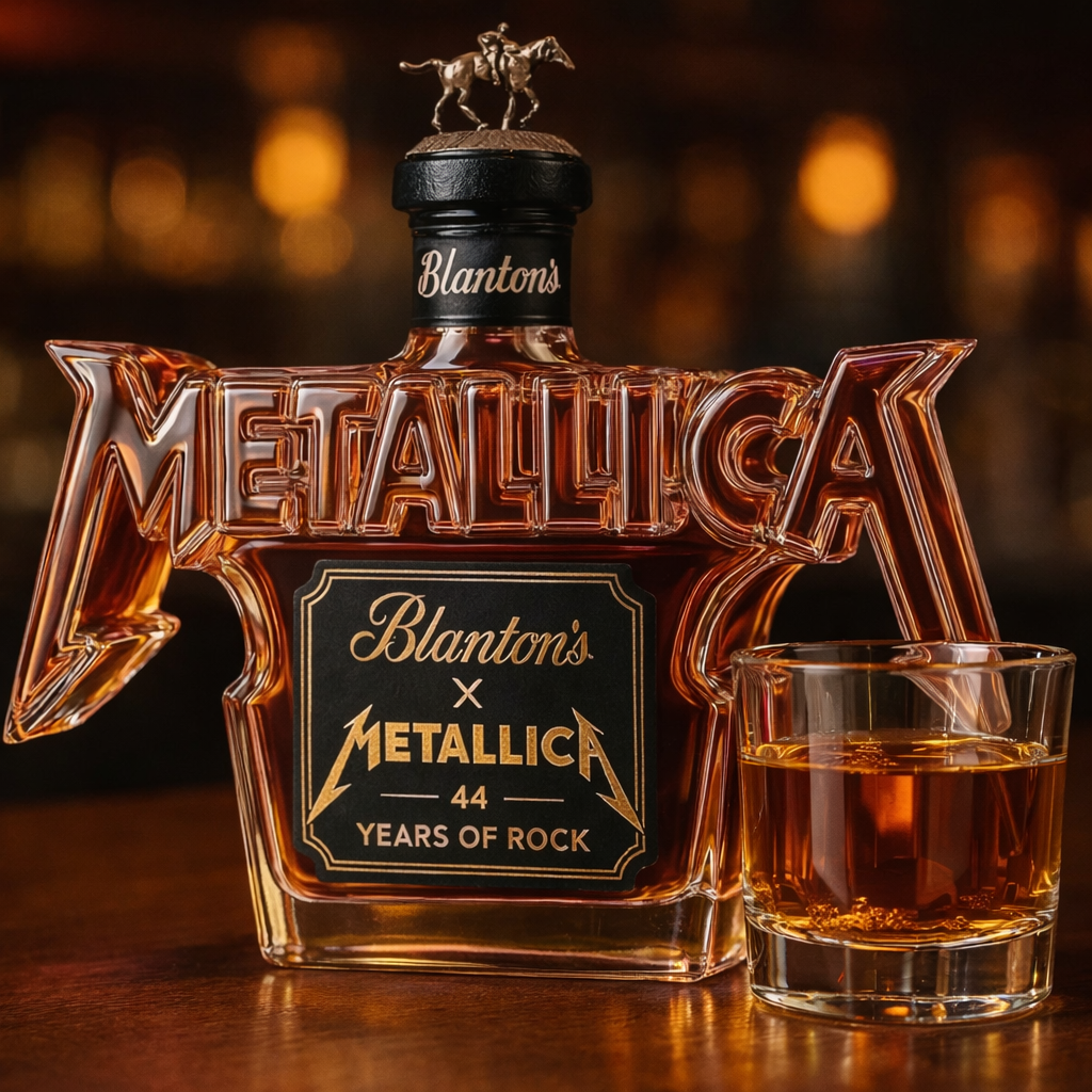 Garrafa de Whiskey - Edição Rock Metallica