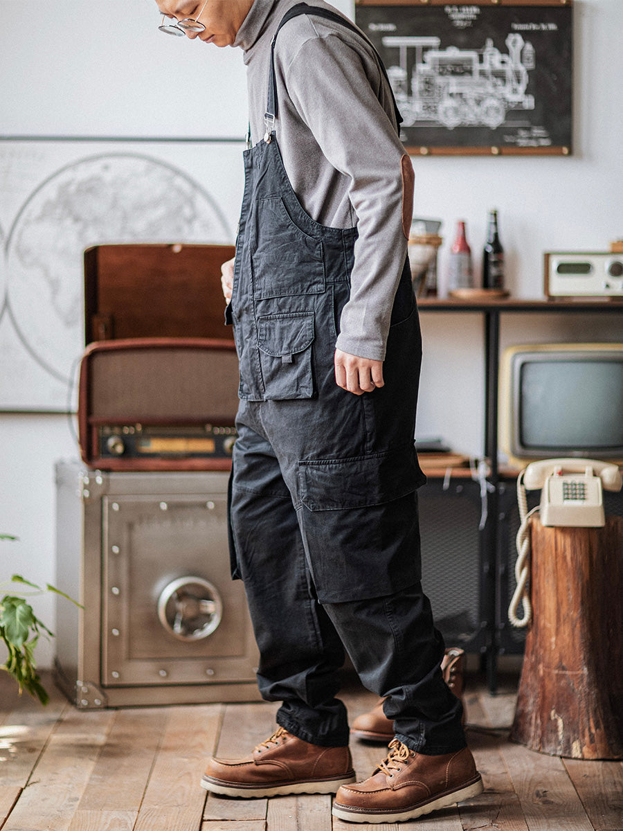 Pantalón de tirantes verde clásico