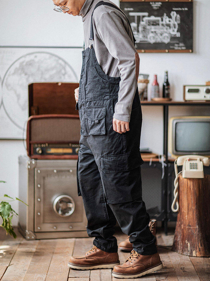 Pantalón de tirantes verde clásico