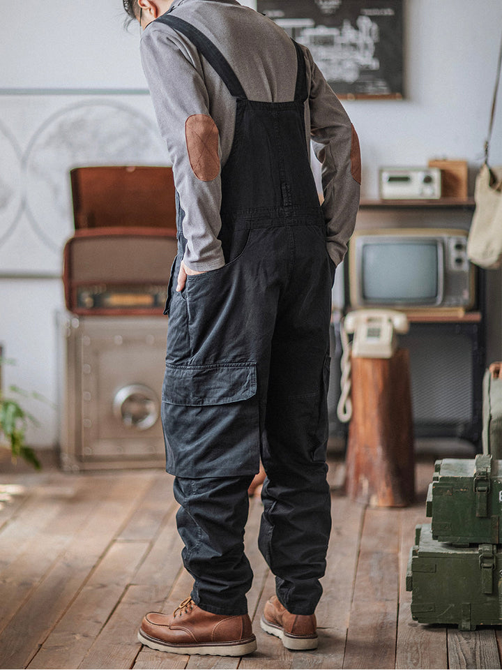 Pantalón de tirantes verde clásico