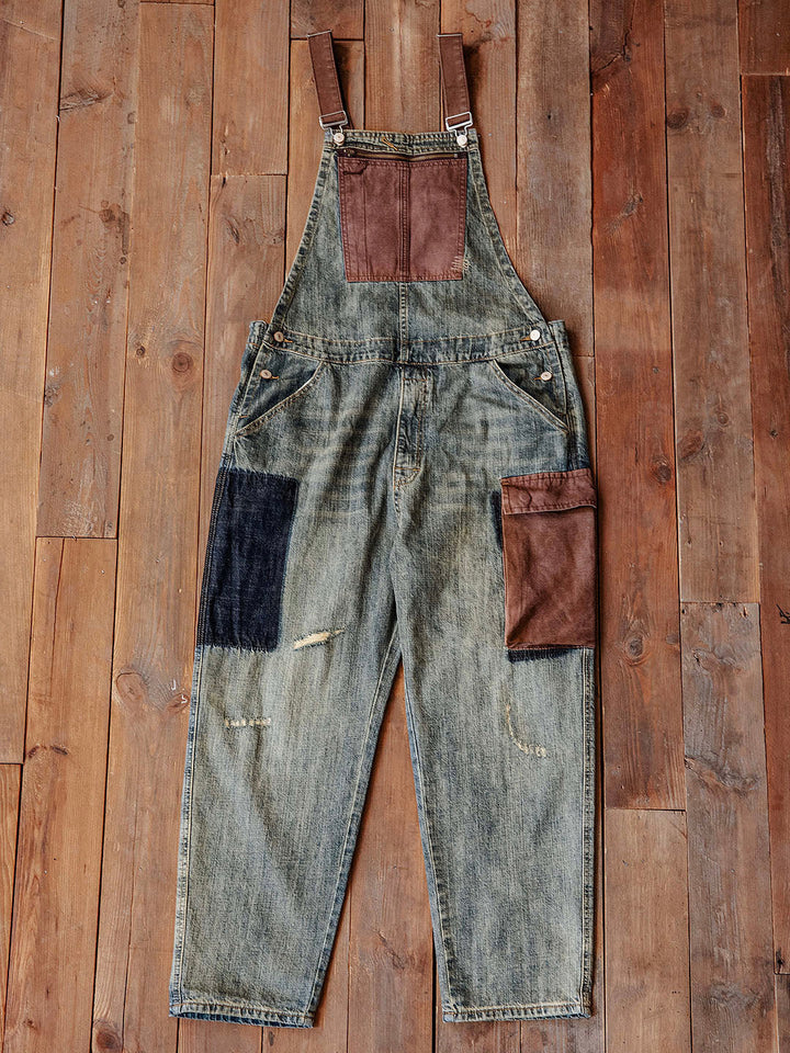Pantalón de tirantes azul claro casual