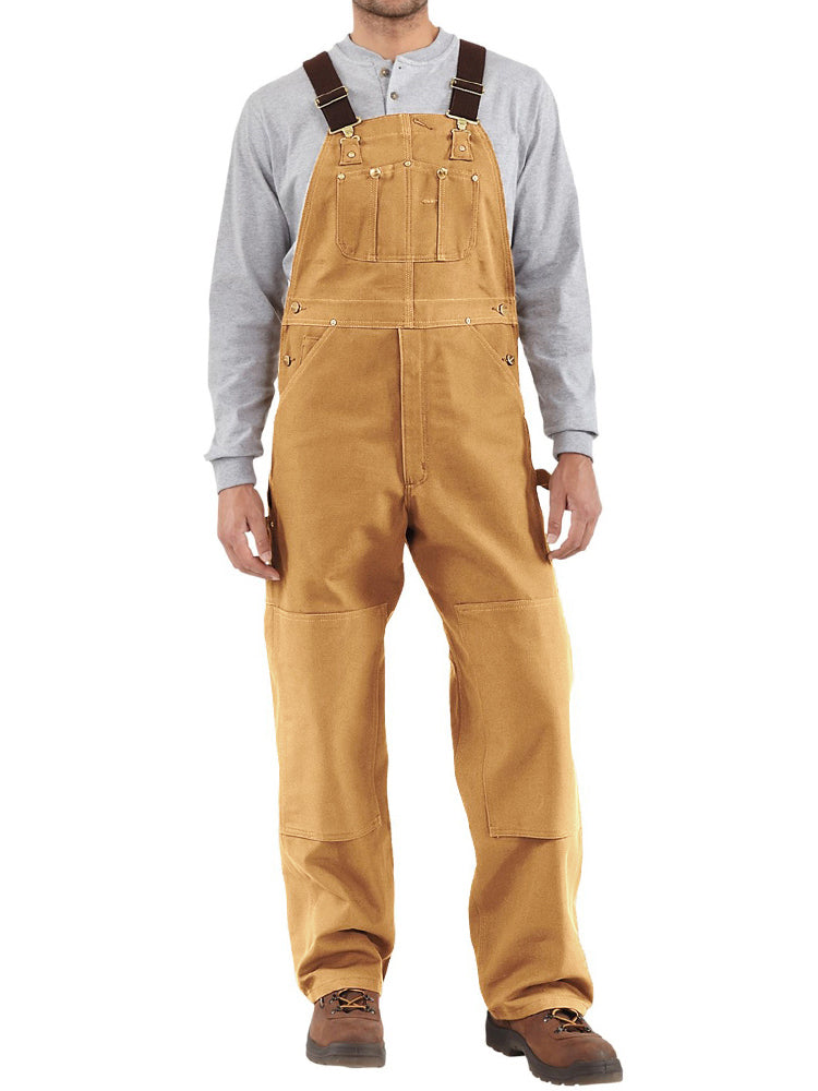 Pantalón de tirantes camel vintage