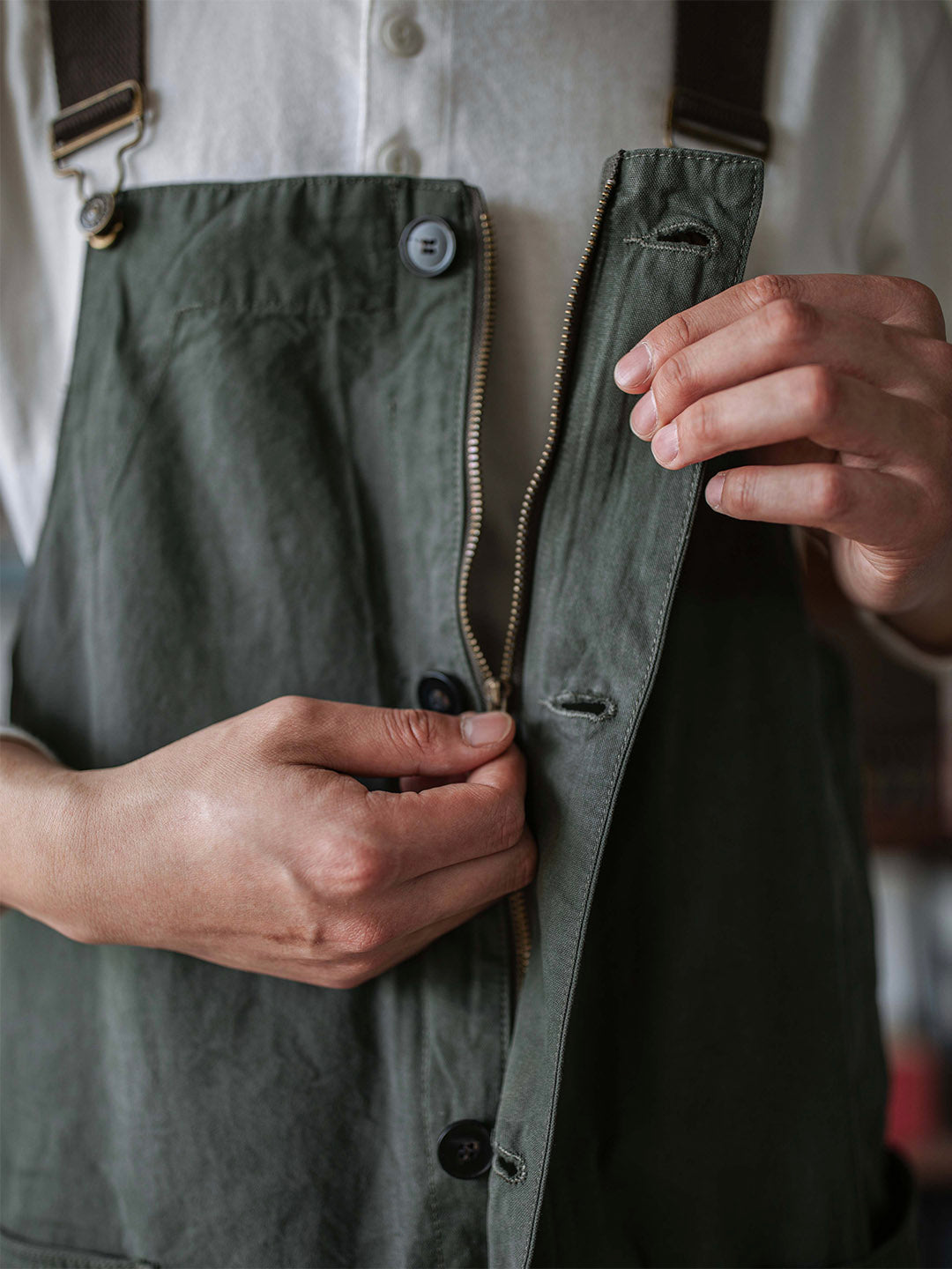 Pantalón de tirantes auténtico