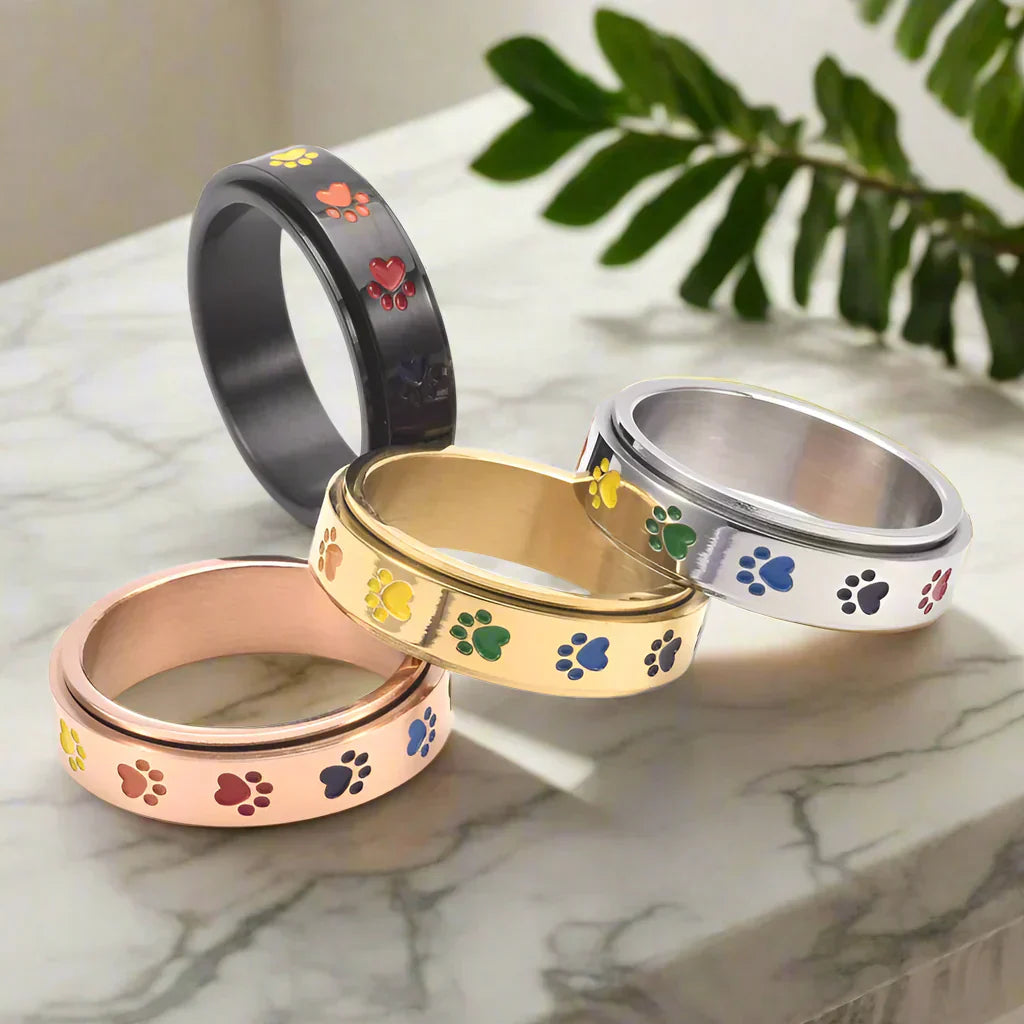 Anel antistress rotativo para patas