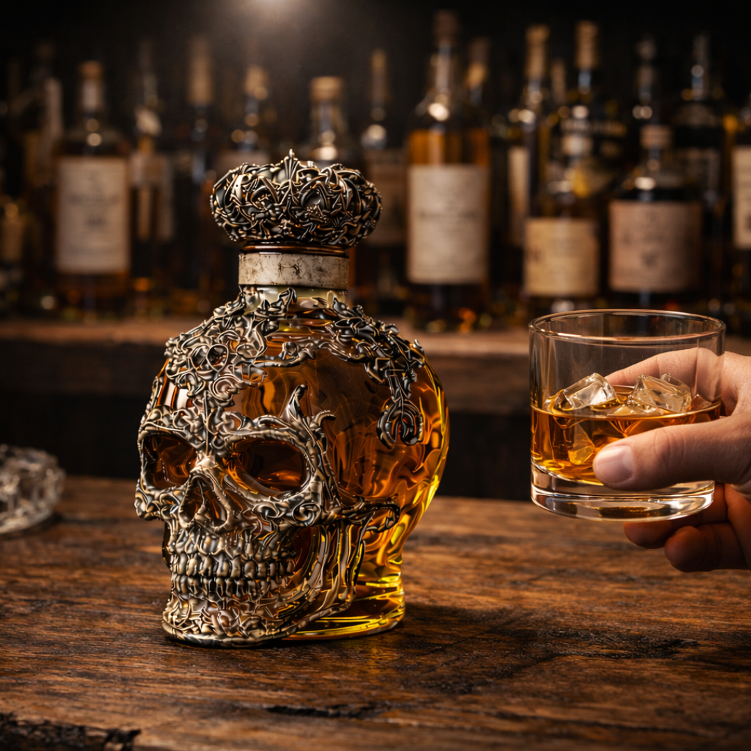 Garrafa de Whisky - Edição Crânios