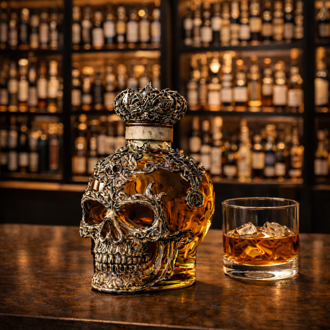 Garrafa de Whisky - Edição Crânios