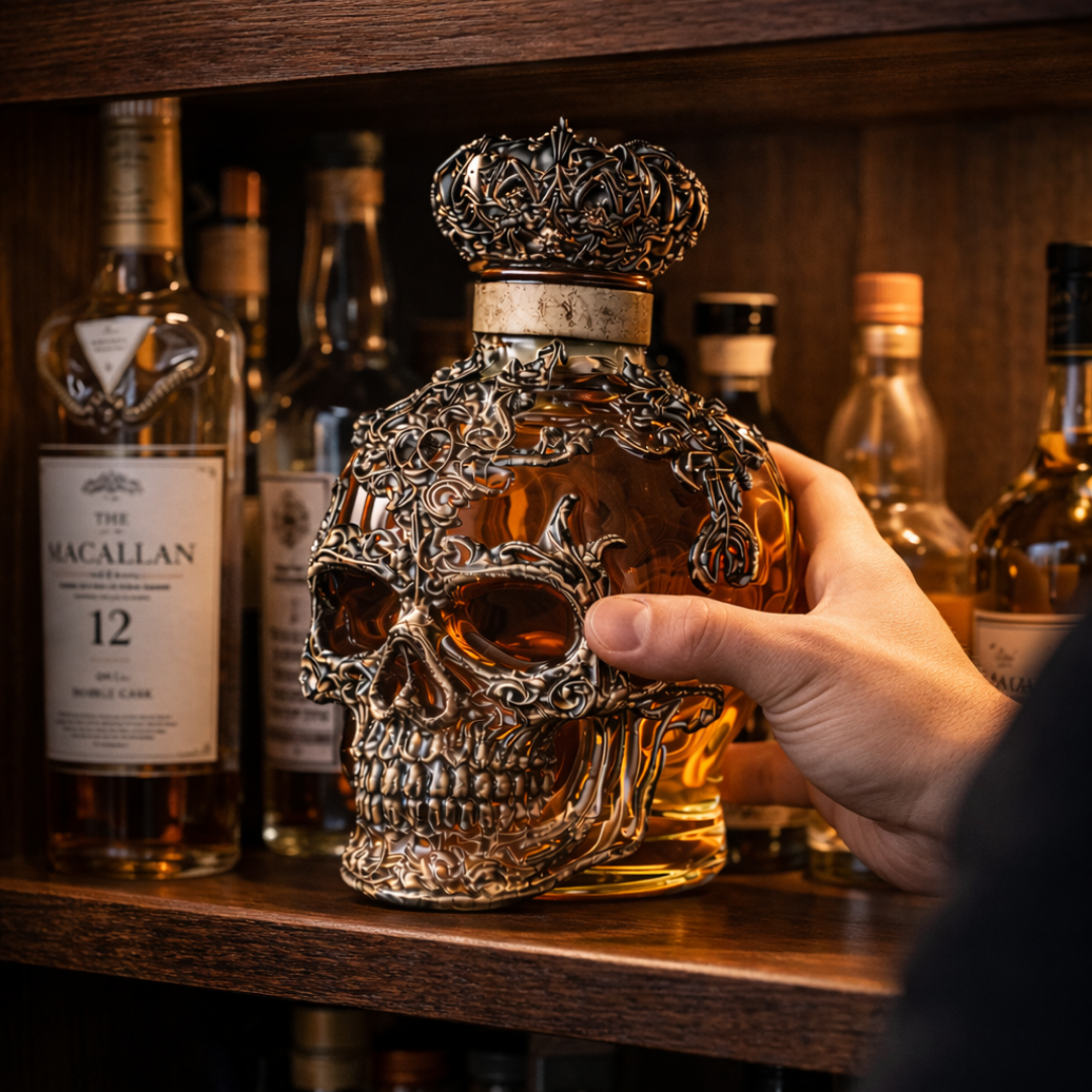 Garrafa de Whisky - Edição Crânios