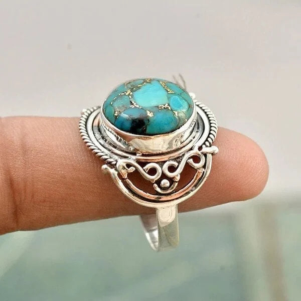 Anel Boho Turquesa