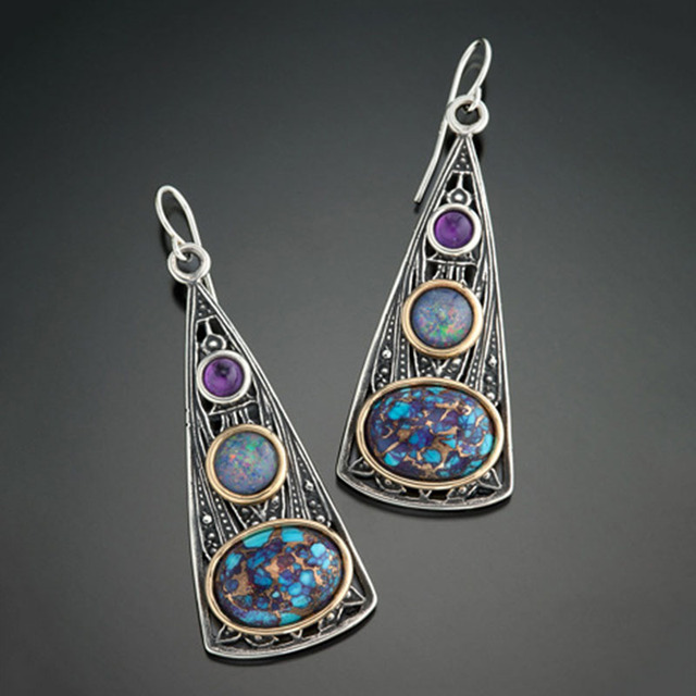 Brincos em Prata Esterlina Boho Cósmicos