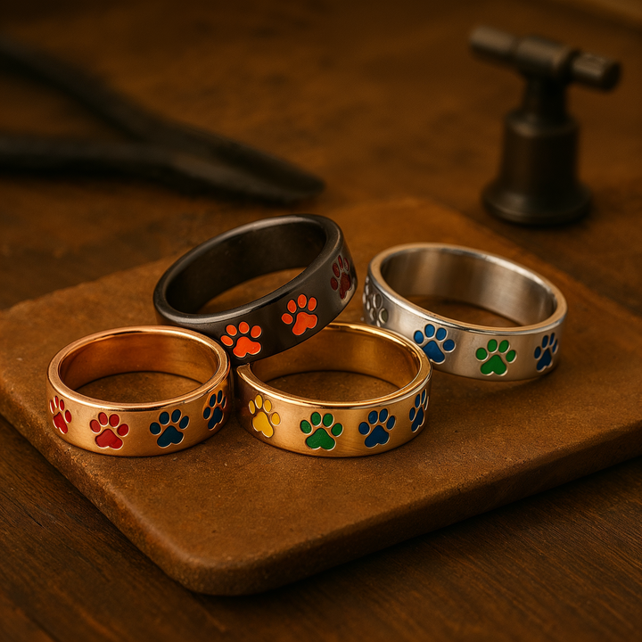 Anel antistress rotativo para patas